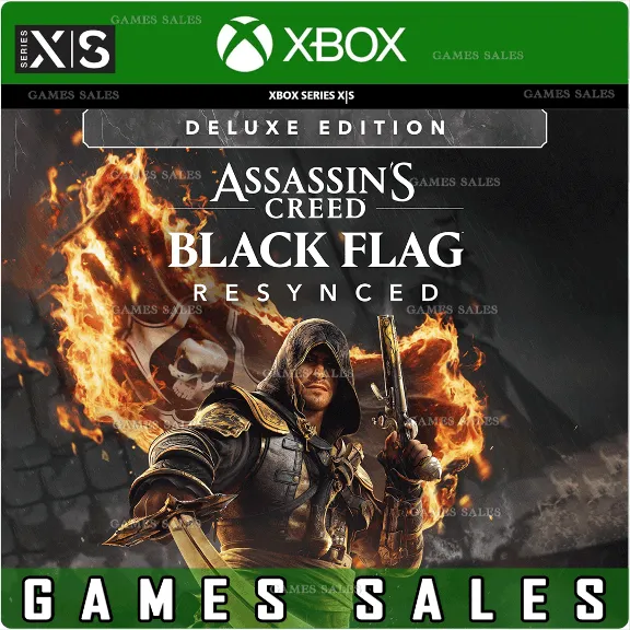✅❤️ASSASSIN'S CREED BLACK FLAG RESYNCED DELUXE EDITION❤️XBOX