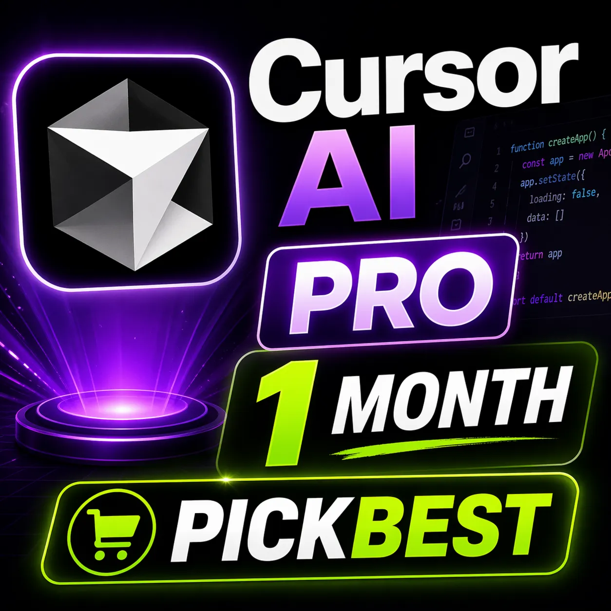 План Cursor AI на 1 месяц | PRO | ⭐⭐