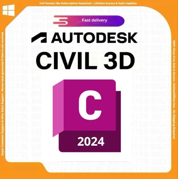 Autodesk Civil 3D License Key 1 Year | 2027 / 2026 / 2025 / 2024 | fast delivery