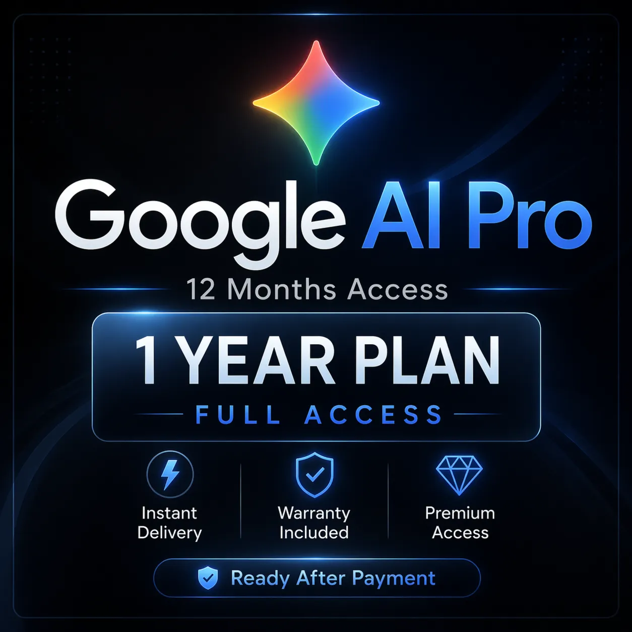 Google AI Pro 12 Months | Full Access | Instant Delivery