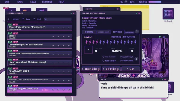 Yunyun Syndrome!? Rhythm Psychosis - Extra Song Pack feat. Nanahira✅STEAM✅RU+World