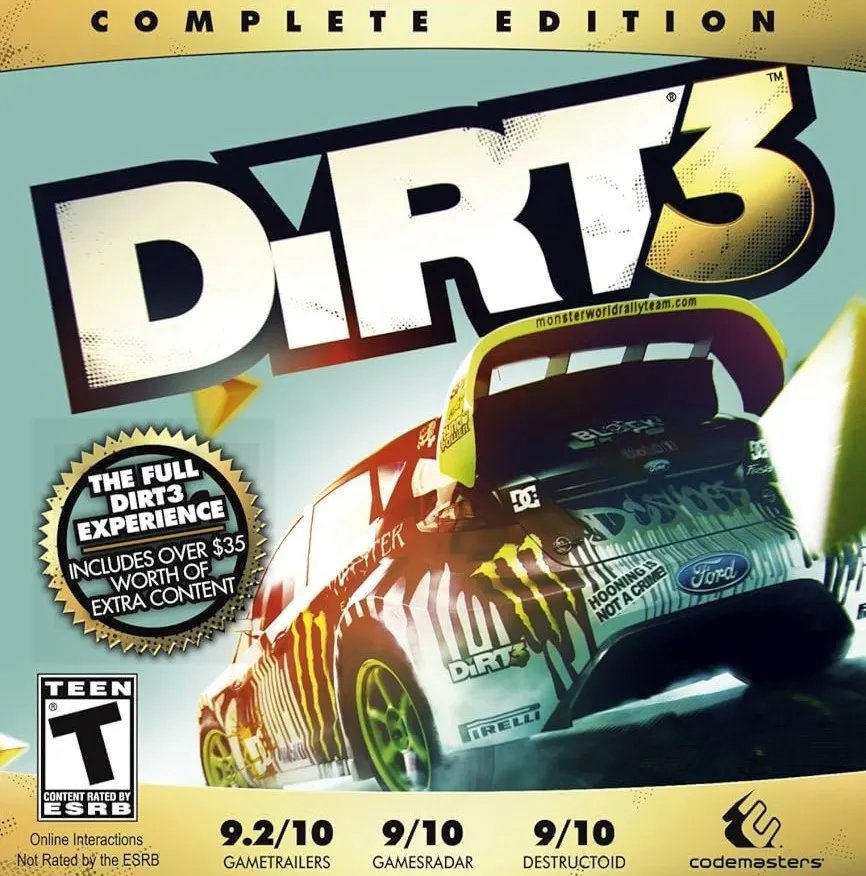 DIRT 3 COMPLETE EDITION (STEAM KEY / REGION FREE / ROW / WORLD WIDE / GLOBAL)