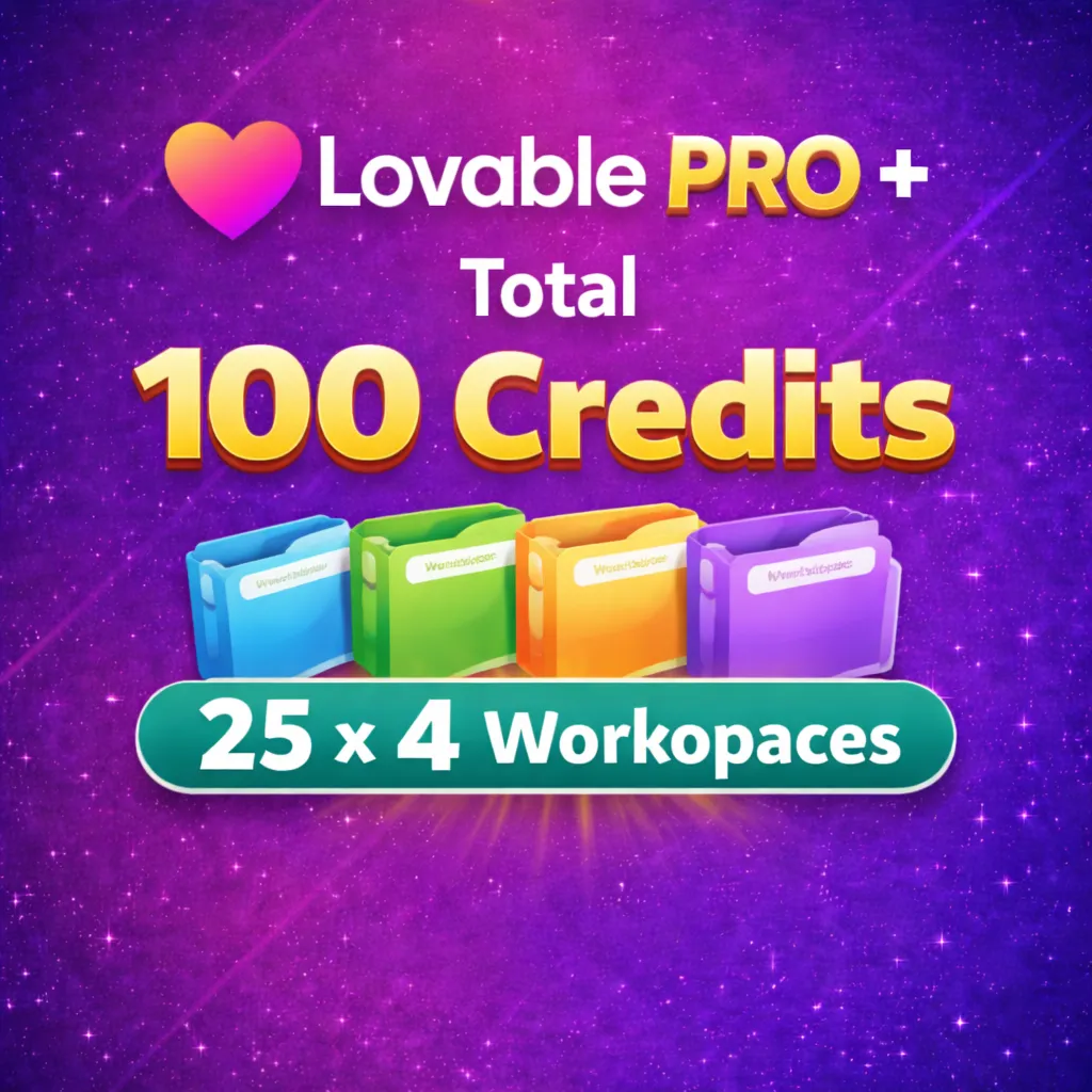 Lovable Pro – 1 месяц (100 кредитов) ⚡ + бонусы (Optional)| Быстрая доставка