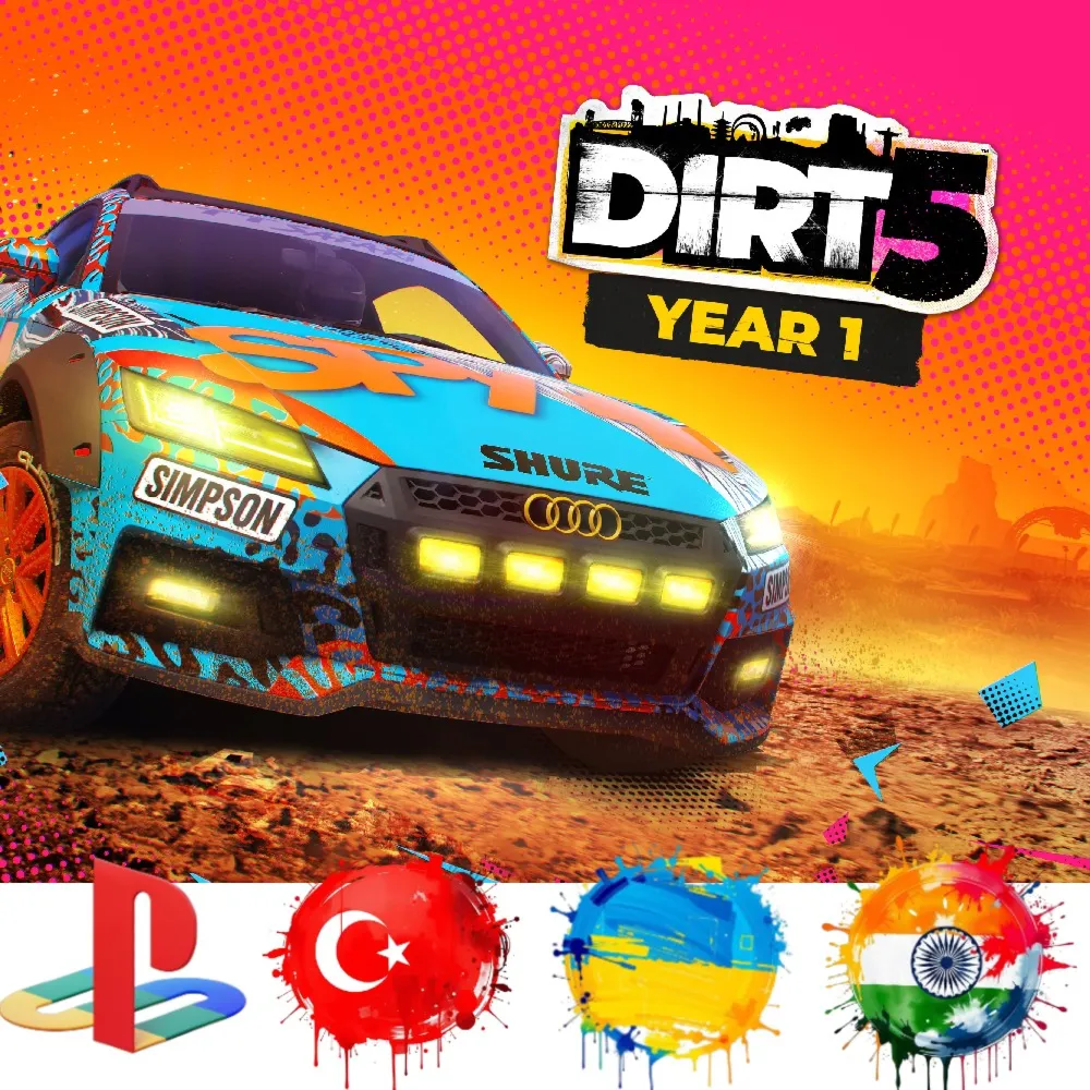 DIRT 5 Year One Edition PS4/PS5/Турция/Украина/Индия/Акция PS Store
