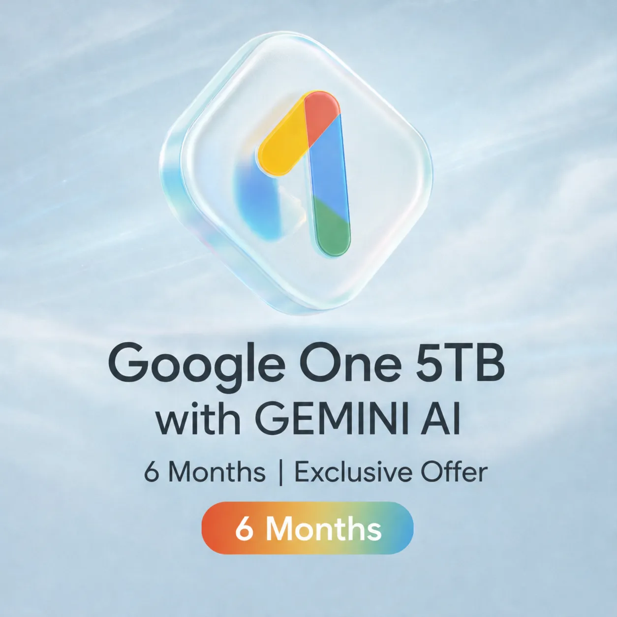 🔥 GEMINI AI PRO + GOOGLE ONE 5TB  — 6 MONTHS — On Your Mail 🔥