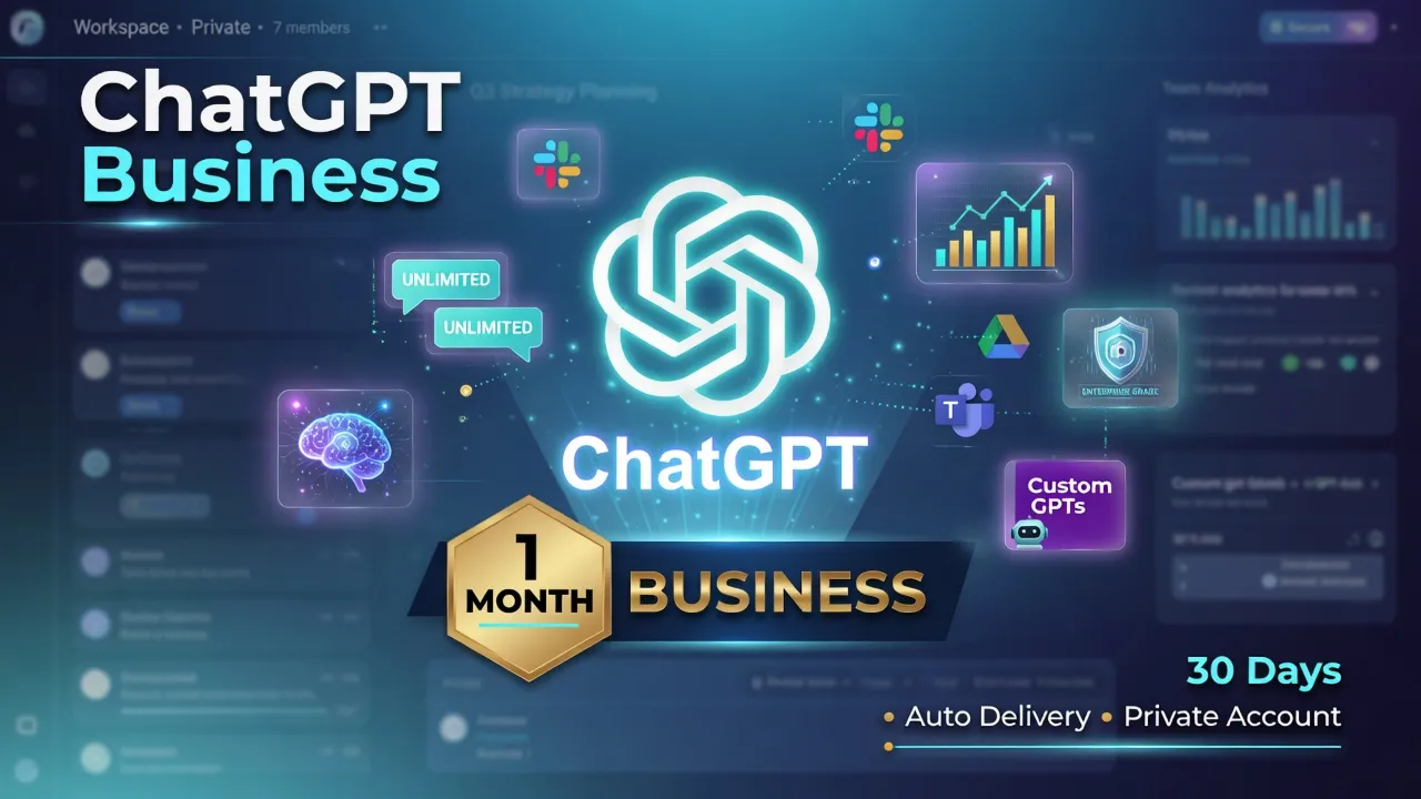 ChatGPT Business 1 месяц – Слот участника (Авто-доставка)