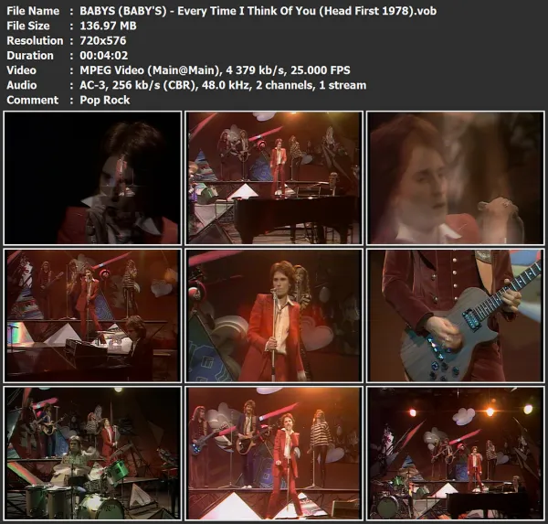 BABYS (BABY'S) - Every Time I Think Of You