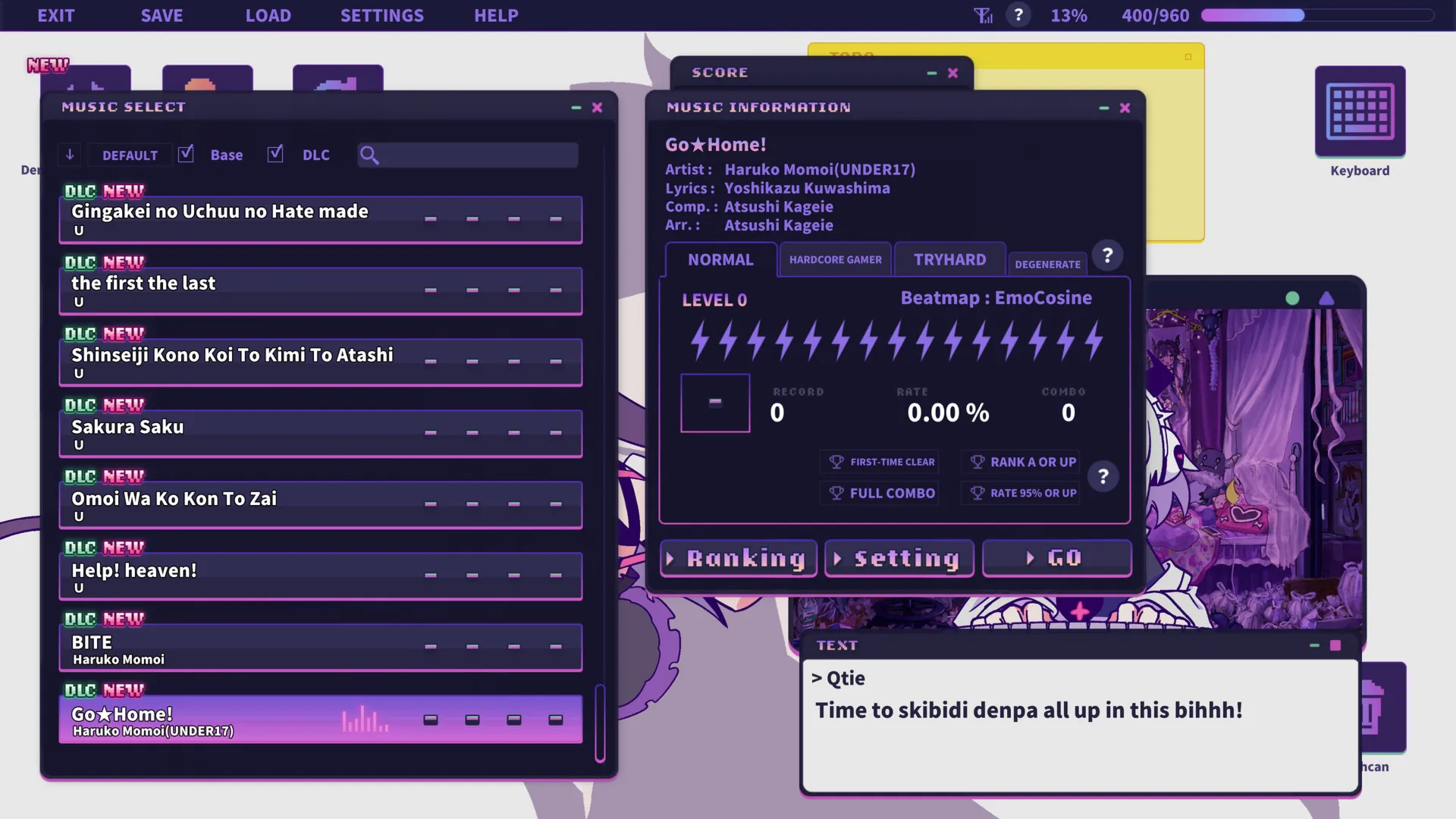 Yunyun Syndrome!? Rhythm Psychosis - Extra Song Pack feat. FrontWing DLC