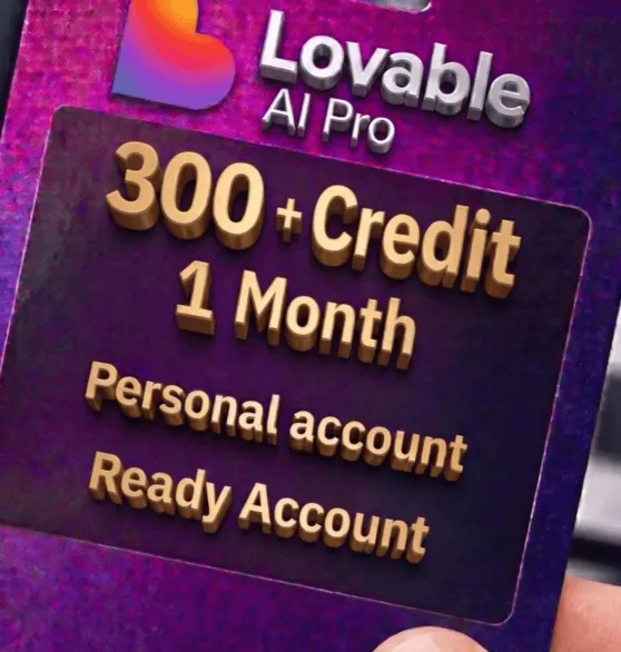 Lovable Pro 300+ кредитов | 1 месяц | ⚡Мгновенная доставка | Готовый аккаунт