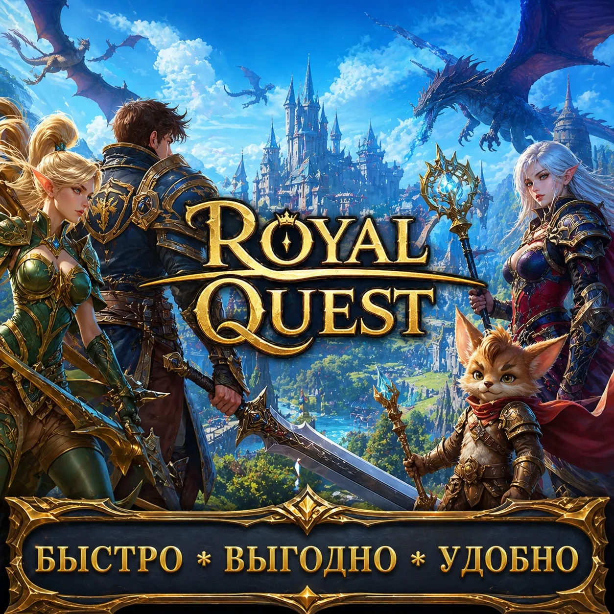 Royal Quest RU сервера Золото БЫСТРАЯ ДОСТАВКА