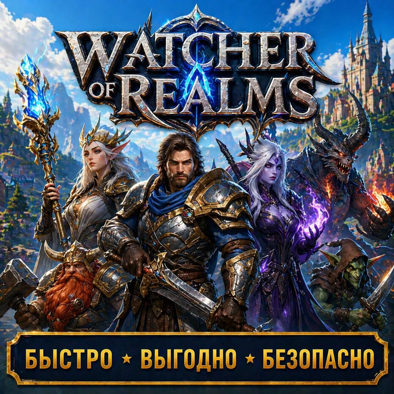 Watcher of Realms АЛМАЗЫ ДОНАТ Быстрая доставка! Скидки!