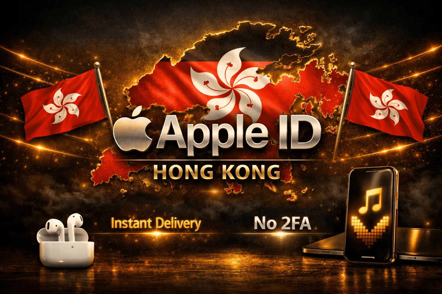 ???????? Apple ID Гонконг ????????  | Личный аккаунт  No 2FA  Полный доступ 