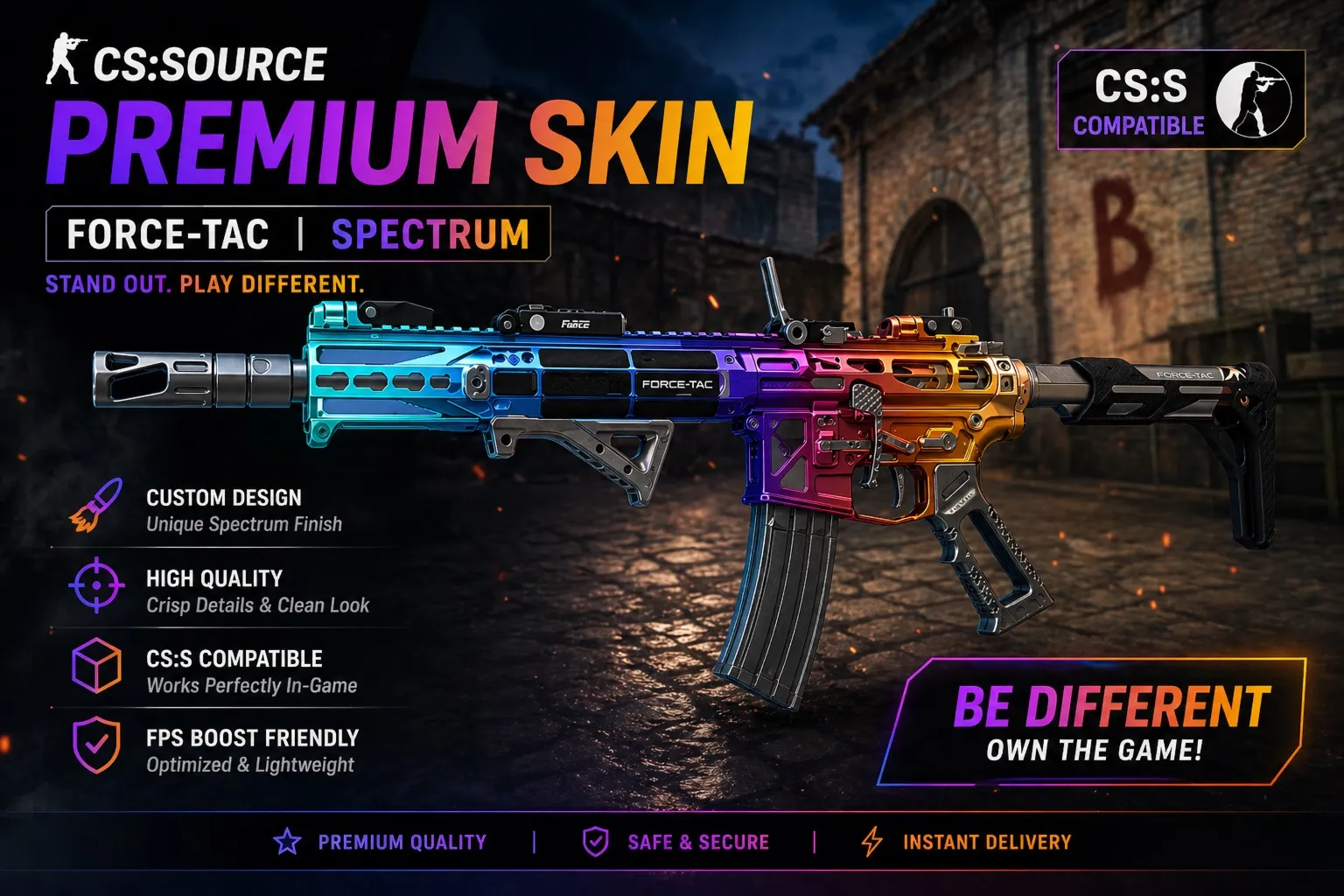 Counter Strike: Source skin COD MW2019 M4 Heatexhaustion