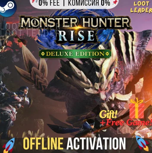 MONSTER HUNTER RISE + Deluxe / Steam /Offline / No Queue