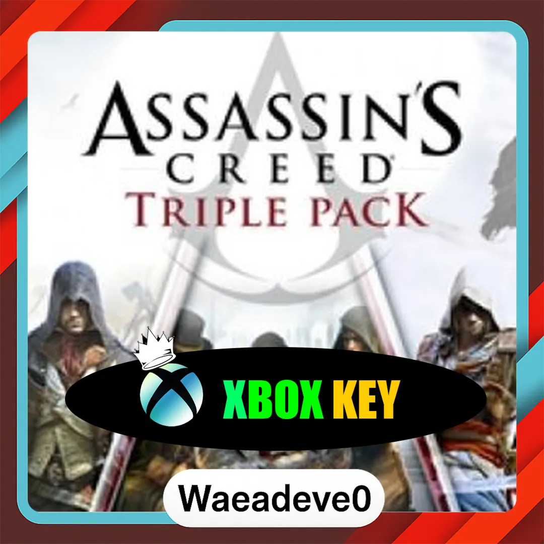 Assassin's Creed Triple Pack: Black Flag, Unity, Syndicate (Xbox One) Xbox Live Key E