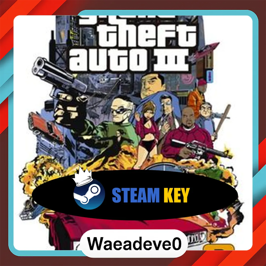 Grand Theft Auto 3 Steam Key GLOBAL