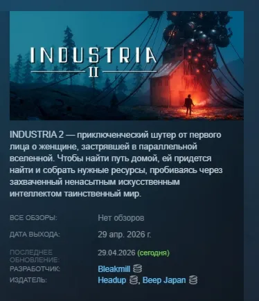 INDUSTRIA 2 АВТОДОСТАВКА STEAM РОССИЯ