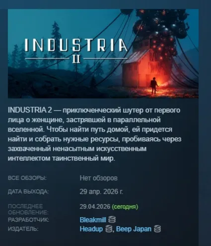 INDUSTRIA 2 АВТОДОСТАВКА STEAM РОССИЯ
