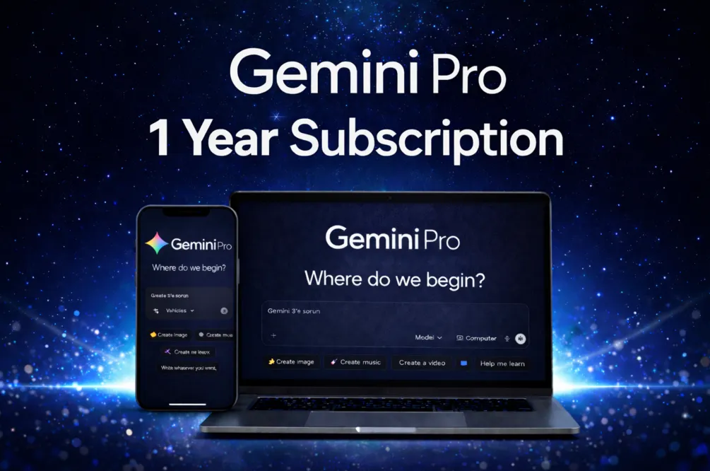 Gemini Ai Pro 6 Months Access - Google One AI - Nano Banano + Veo3