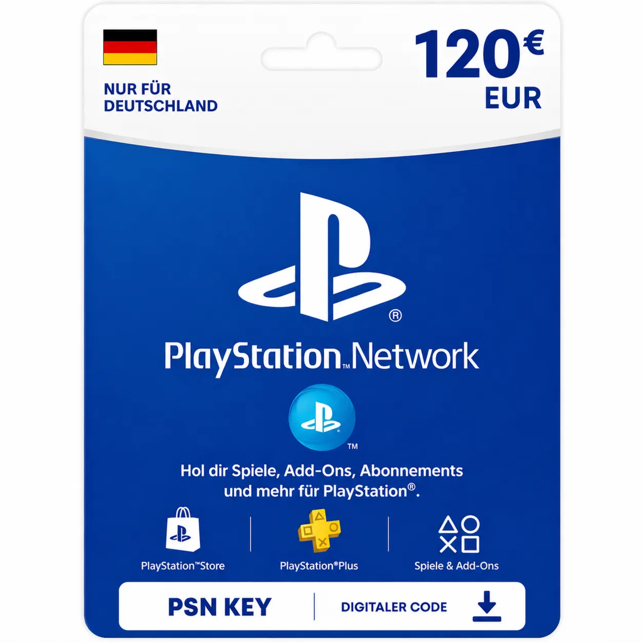 PlayStation Network Card 120 EUR (DE) PSN Key GERMANY