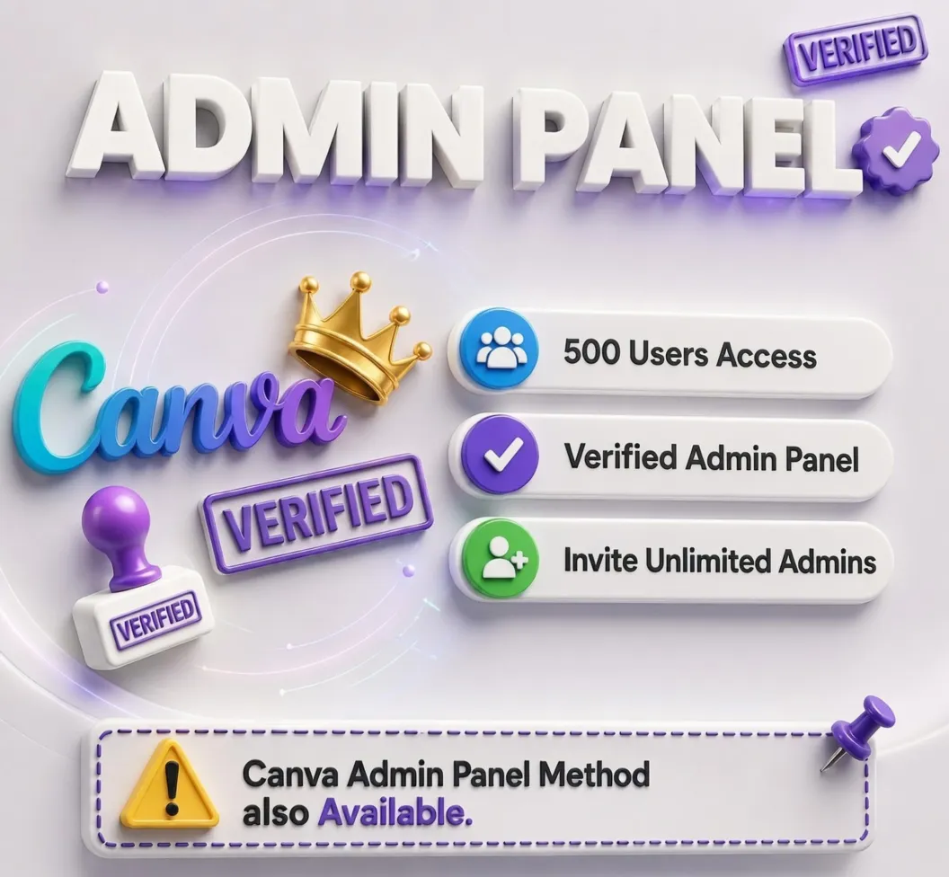Canva Pro Panel 500 Users (Reseller Access)
