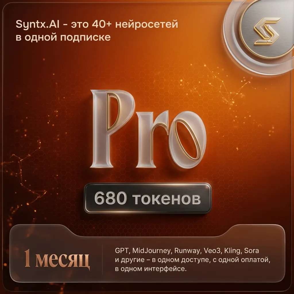 Личный аккаунт Syntx AI тариф - Pro 1 месяц