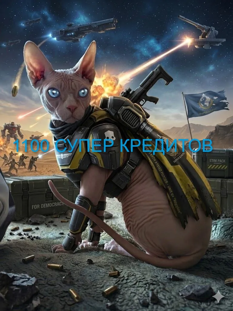 Helldivers 2 PS PC XBOX 1100 СУПЕР КРЕДИТОВ. ВЫГОДНО, БЕЗОПАСНО, БЫСТРО