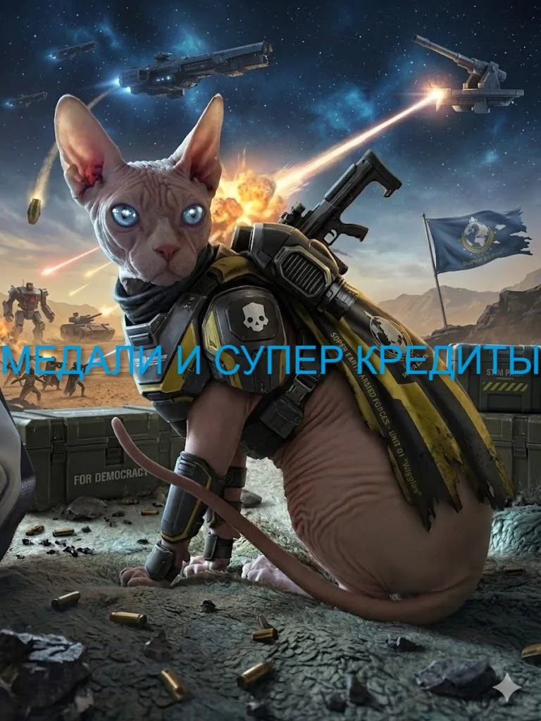 Helldivers 2 PS PC 5000 Супер кредитов + 5000 Медалей