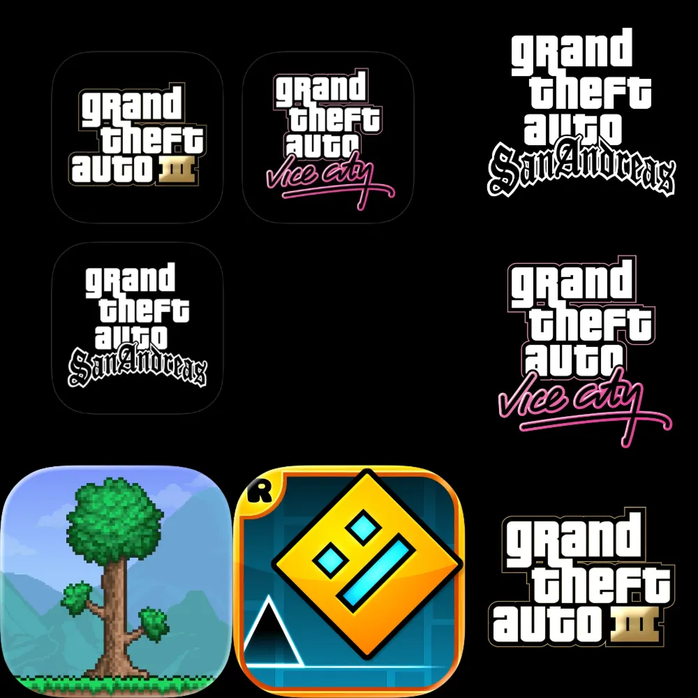 ⚡Terraria + Geometry Dash + Grand Theft Auto The Trilogy GTA ios iPhone AppStore iPad
