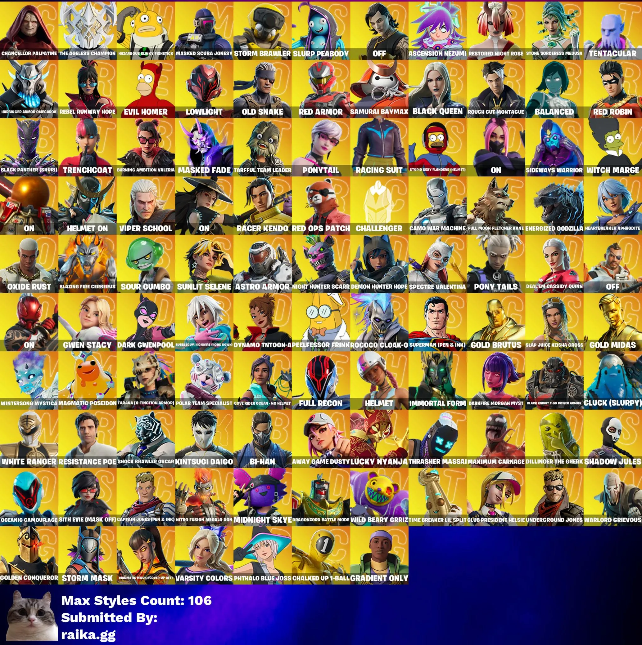 Instant • FN (All Platforms) • 231 skins • Full Access