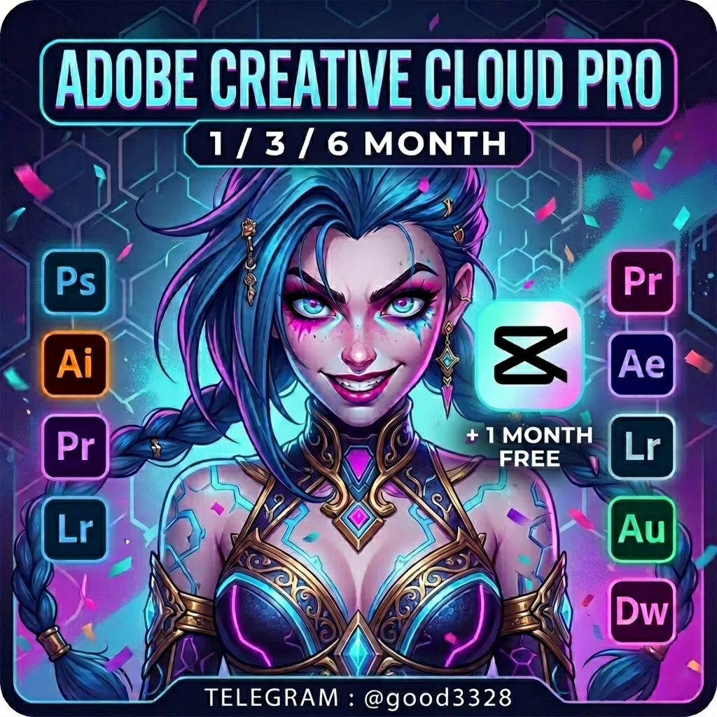 ADOBE CREATIVE CLOUD PRO НА 1/3/6 МЕСЯЦЕВ
