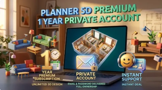 Planner 5D Premium Subscription 1 Year - Private Account (Global)