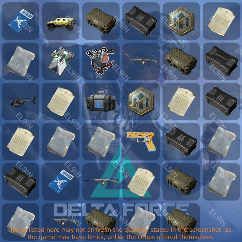 Delta ForceТвич Дропсы35 предметов + 