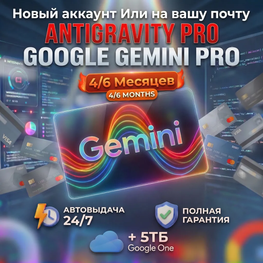 AUTO DELIVERY  Google Gemini ULTRA | Pro (Advanced) + ANTIGRAVITY  4/6 MONTHS | 24/7
