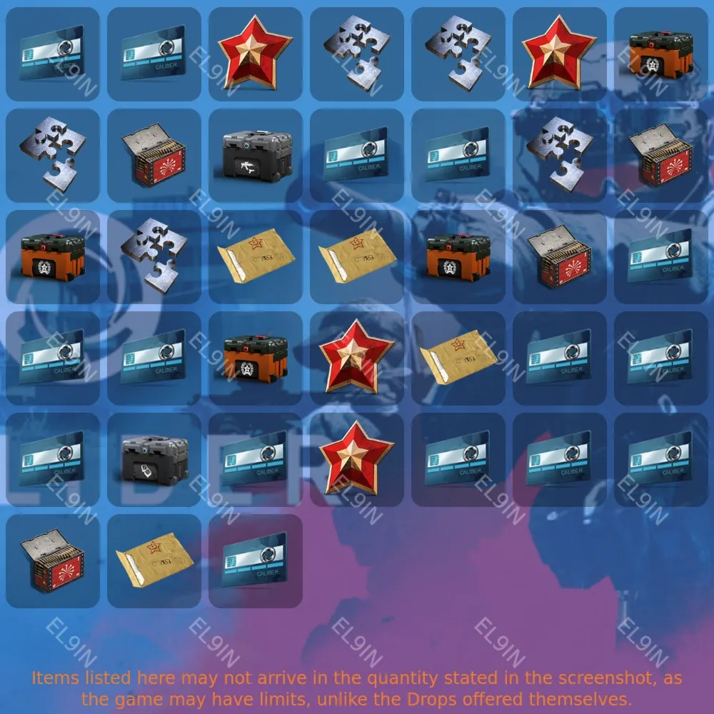 CaliberТвич Дропсы38 предметов + 