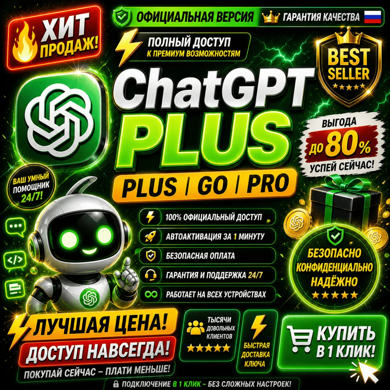 ChatGPT 5.5 Plus | Pro X20 | Business | GO | Codex | Official Subscription / Renewal