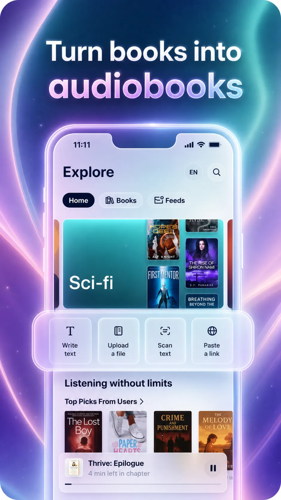 ElevenReader Ultra | 12 months | Own Account [800+ Voices + 32 Languages]