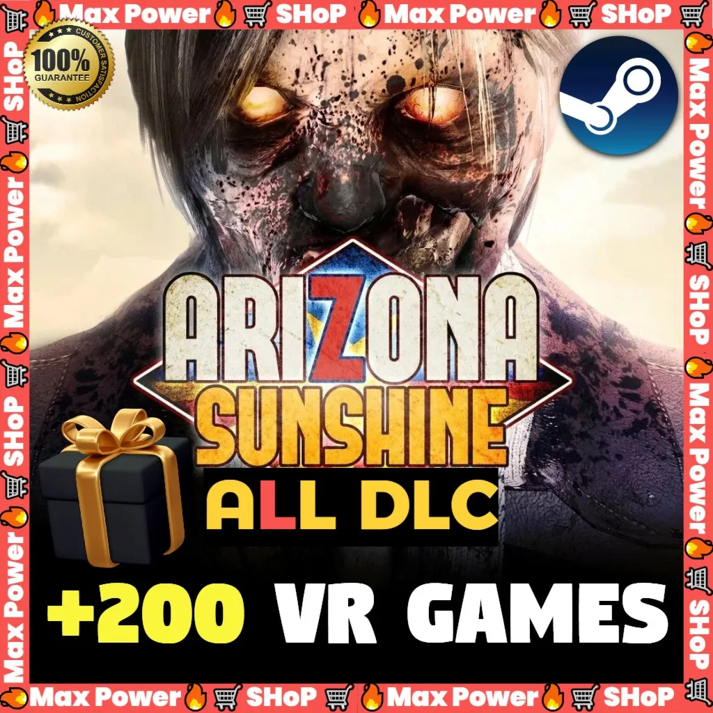 Arizona Sunshine (Все DLC) + Half-Life: Alyx + 200 VR игр оффлайн аккаунт Steam