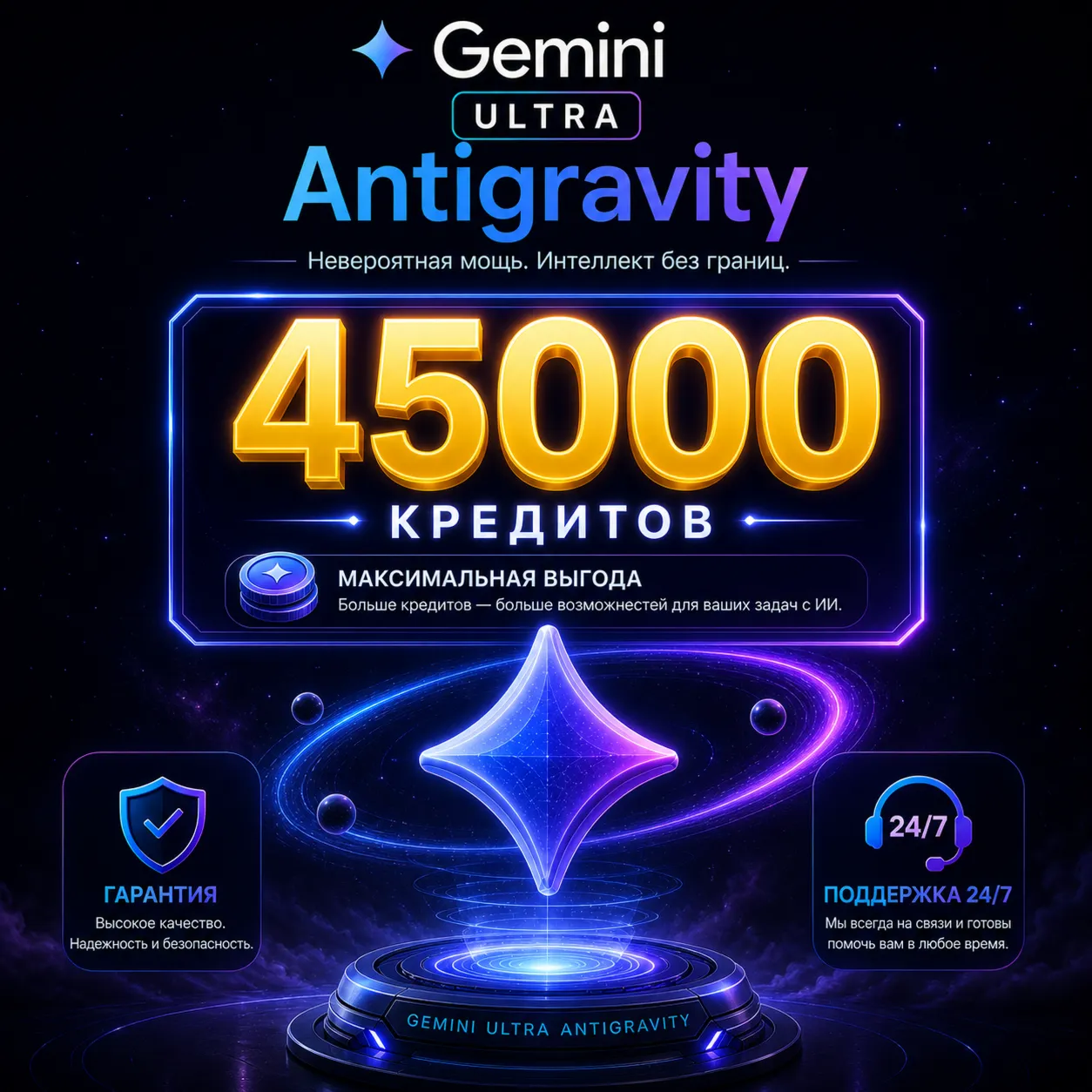 Gemini Ultra 45000 credits 1 month | Antigravity | VEO 3 Flow AI | Warranty