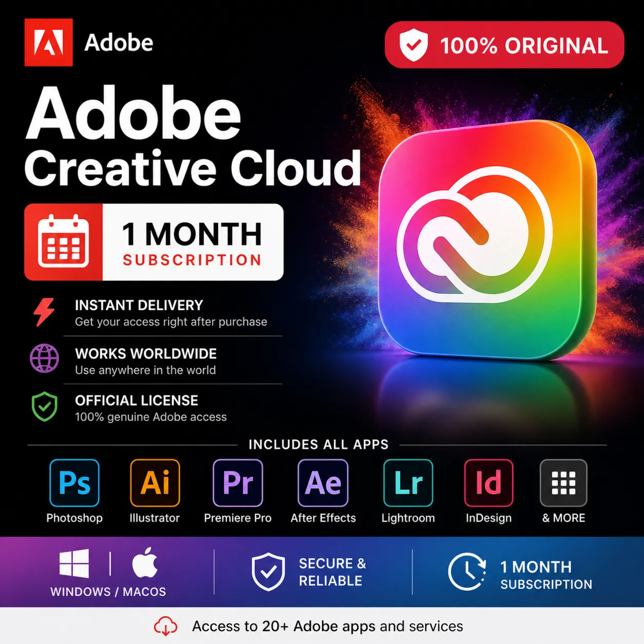 🅰️ Ключ активации 🅰️ ADOBE CREATIVE CLOUD