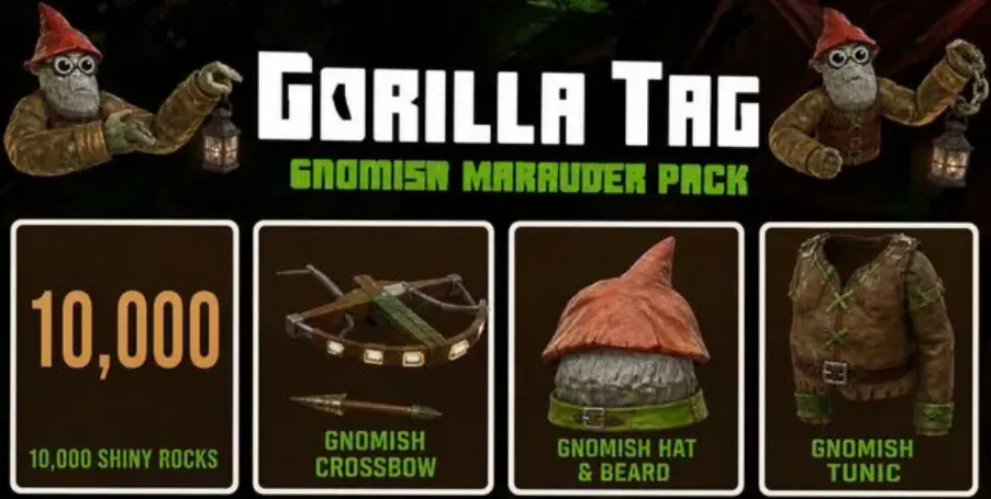 Gnomish Marauder Pack для Gorilla Tag  для Oculus quest 2 3 s