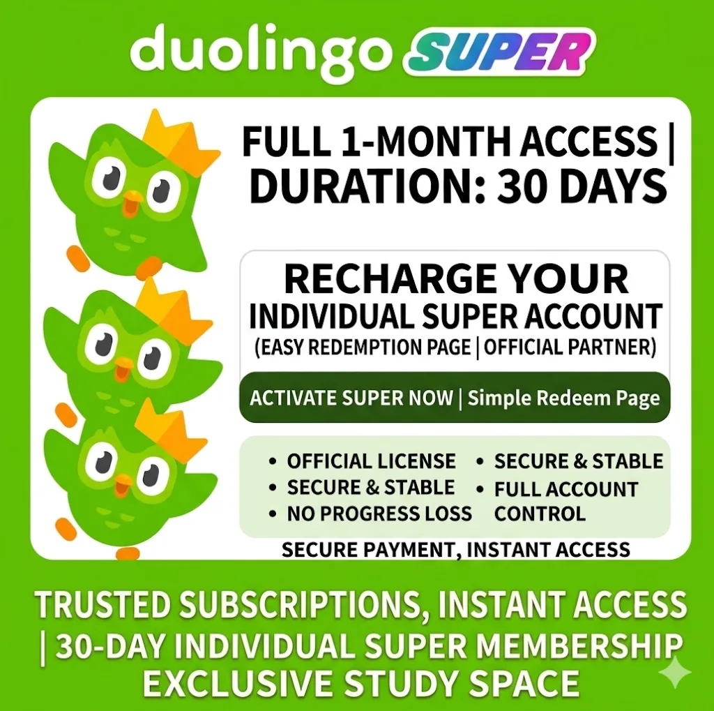 Duolingo Super асабісты месячны план на 30 дзён