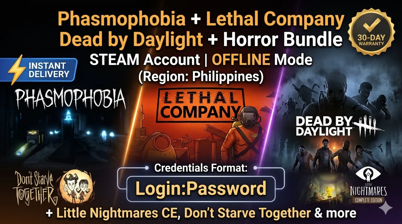 Phasmophobia + Lethal Company + Dead by Daylight | Offline