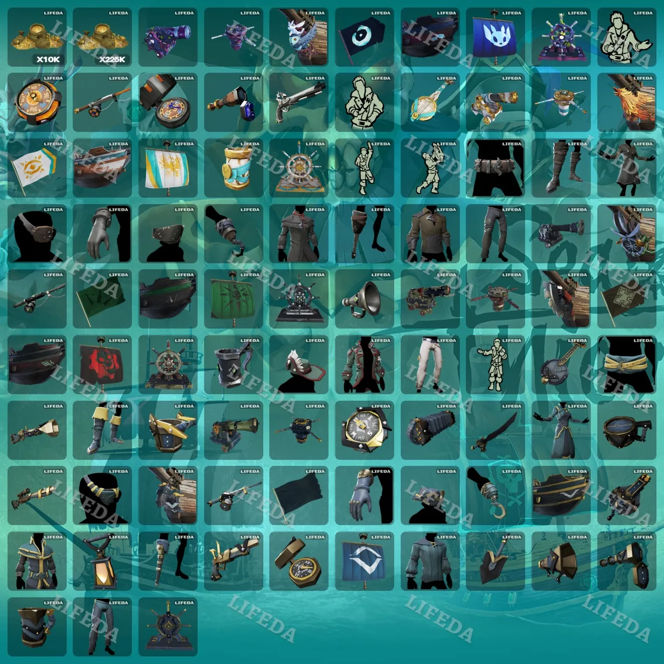 Sea of Thieves 🏴‍☠️【TWITCH DROPS】🏴‍☠️107+ REWARDS•SKINS•ITEMS•GOLD