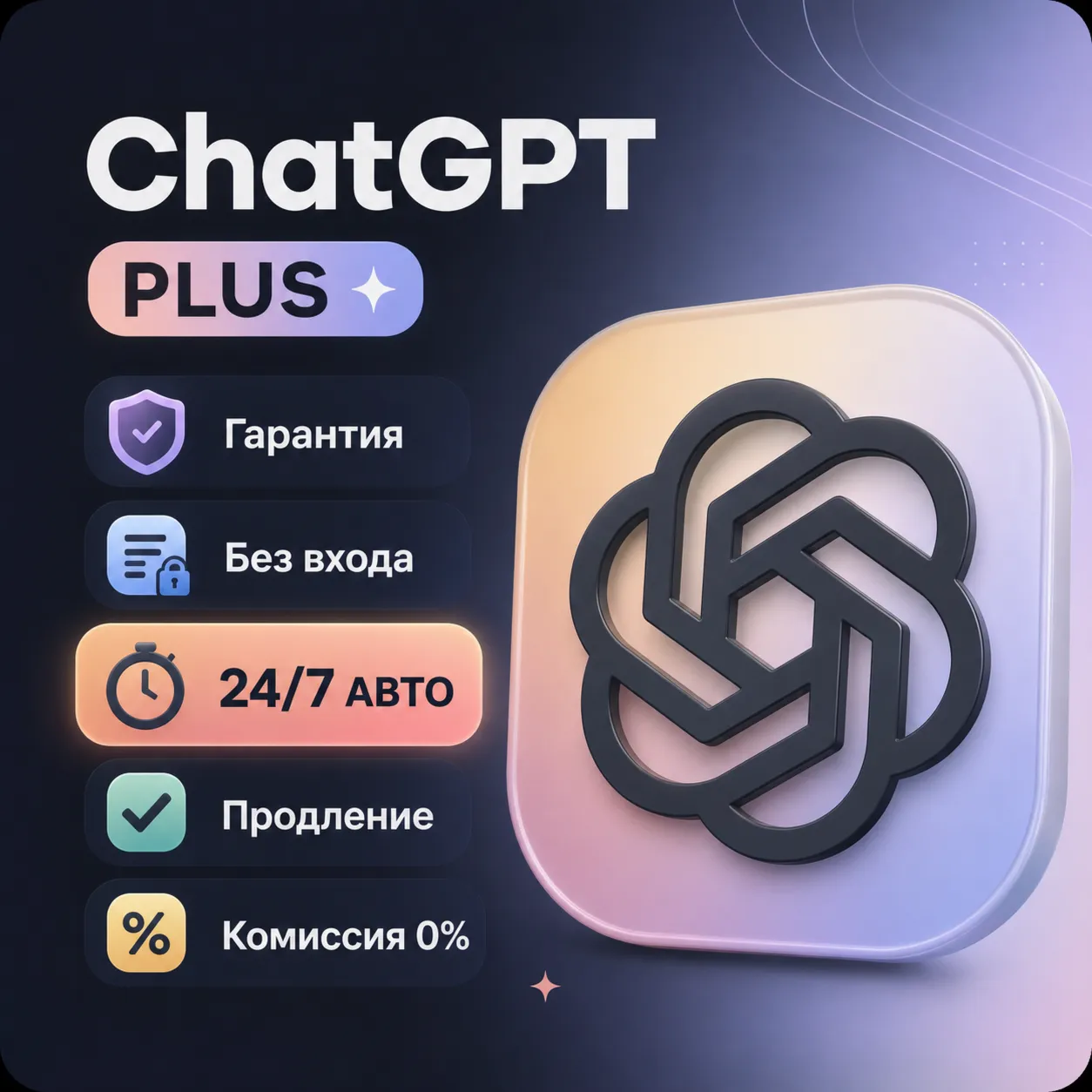 24/7 ChatGPT 5.5 PLUS to your account