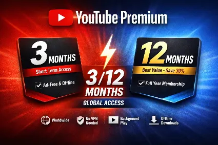 🔥 YouTube Premium 3/12 месяцев Global ⚡ На выбор | Без VPN | Россия ✅