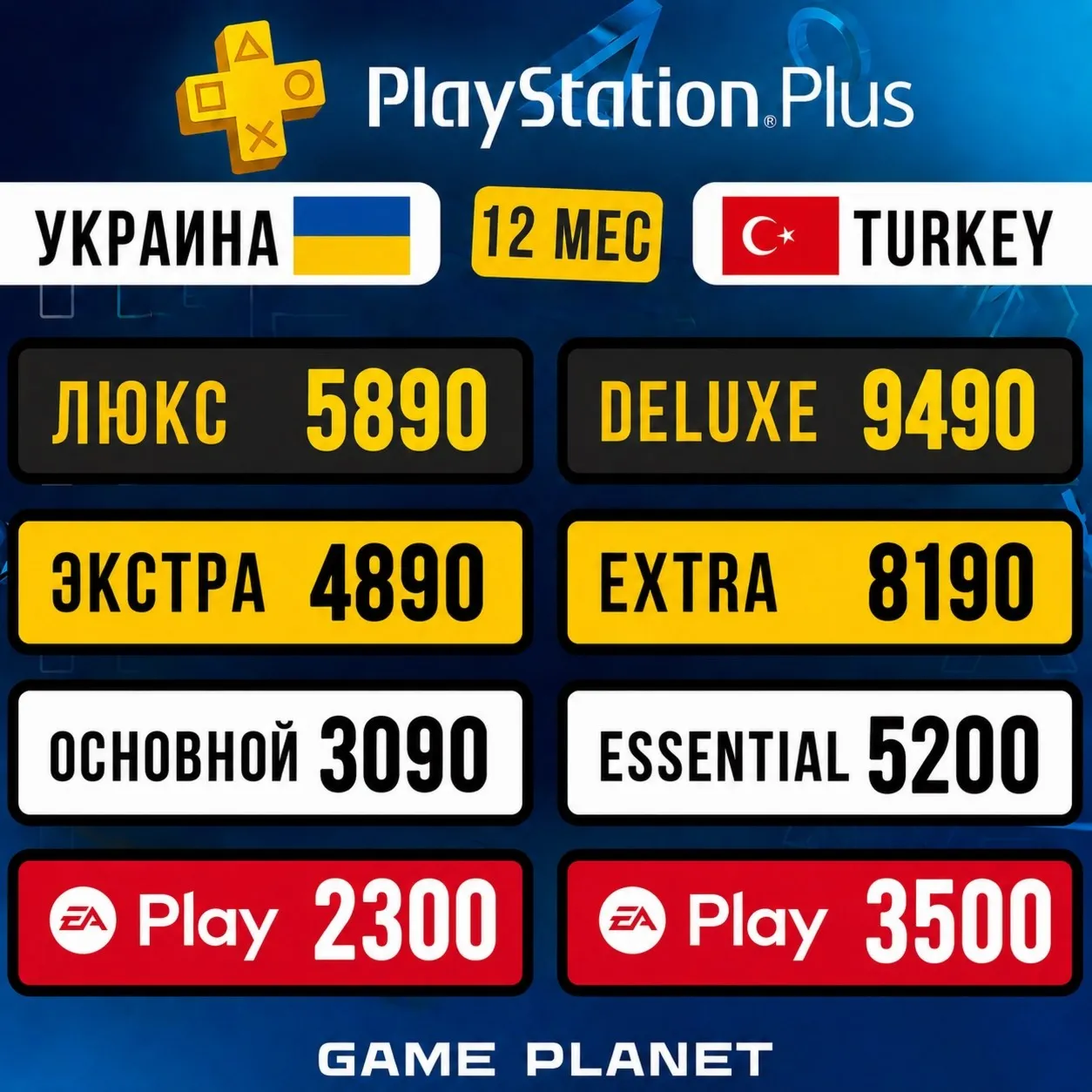 ☑️ПОДПИСКА PS PLUS EXTRA ЭКСТРА|ЛЮКС PSN|DELUXE PLAYSTATION|EA PLAY УКРАИНА ТУРЦИЯ