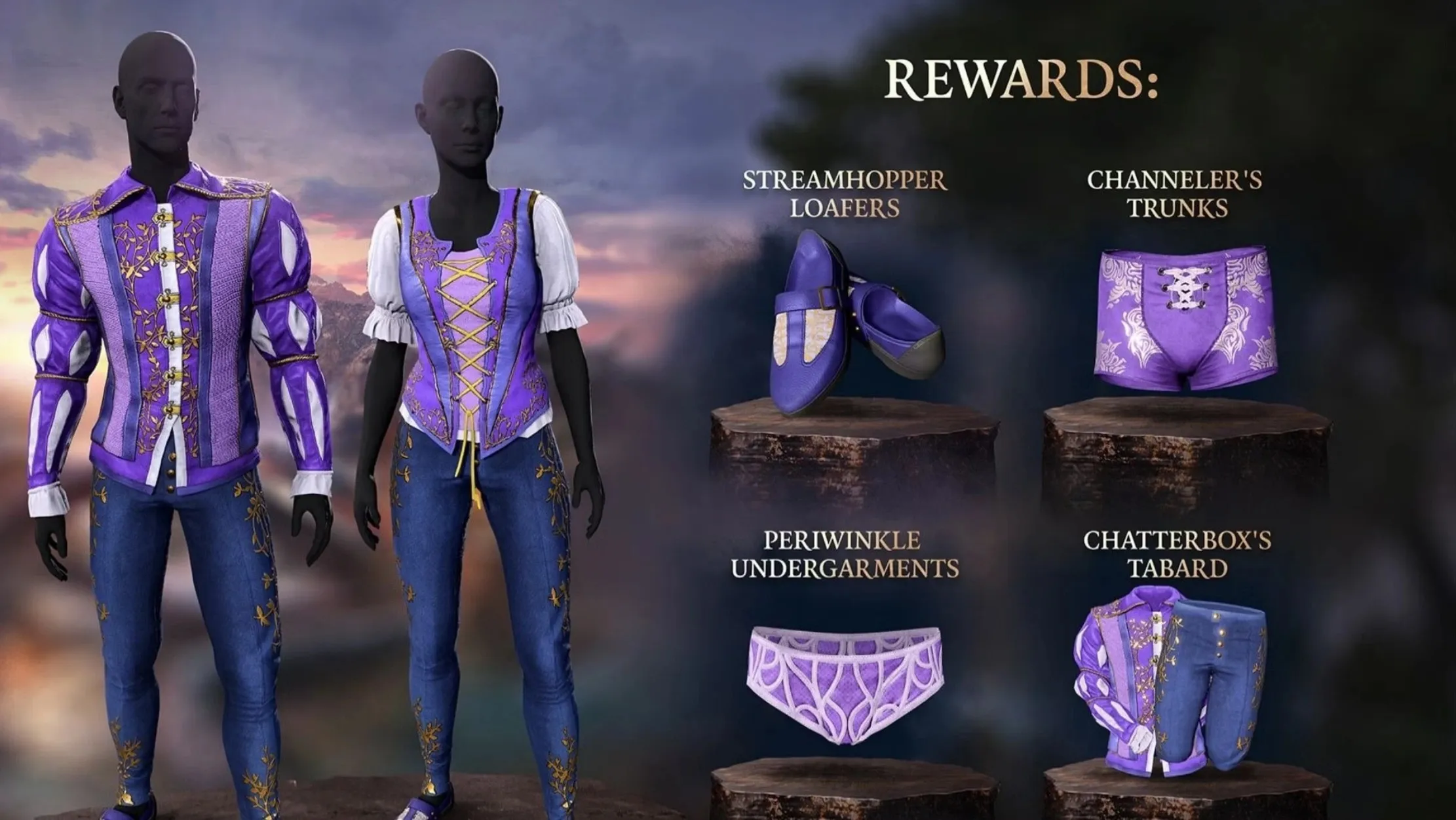 BALDUR'S GATE 3 🛡️【ТВИЧ ДРОПЫ / ДРОПСЫ】⚔️ Twitch Camp Clothing Set - СКИНЫ•ПРЕДМЕТЫ