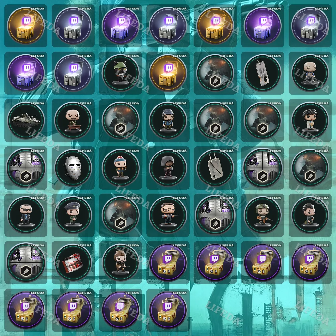 ESCAPE FROM TARKOV (EFT) 🔦【TWITCH DROPS】💰 126+ CRATES•REWARDS•SKINS•ITEMS