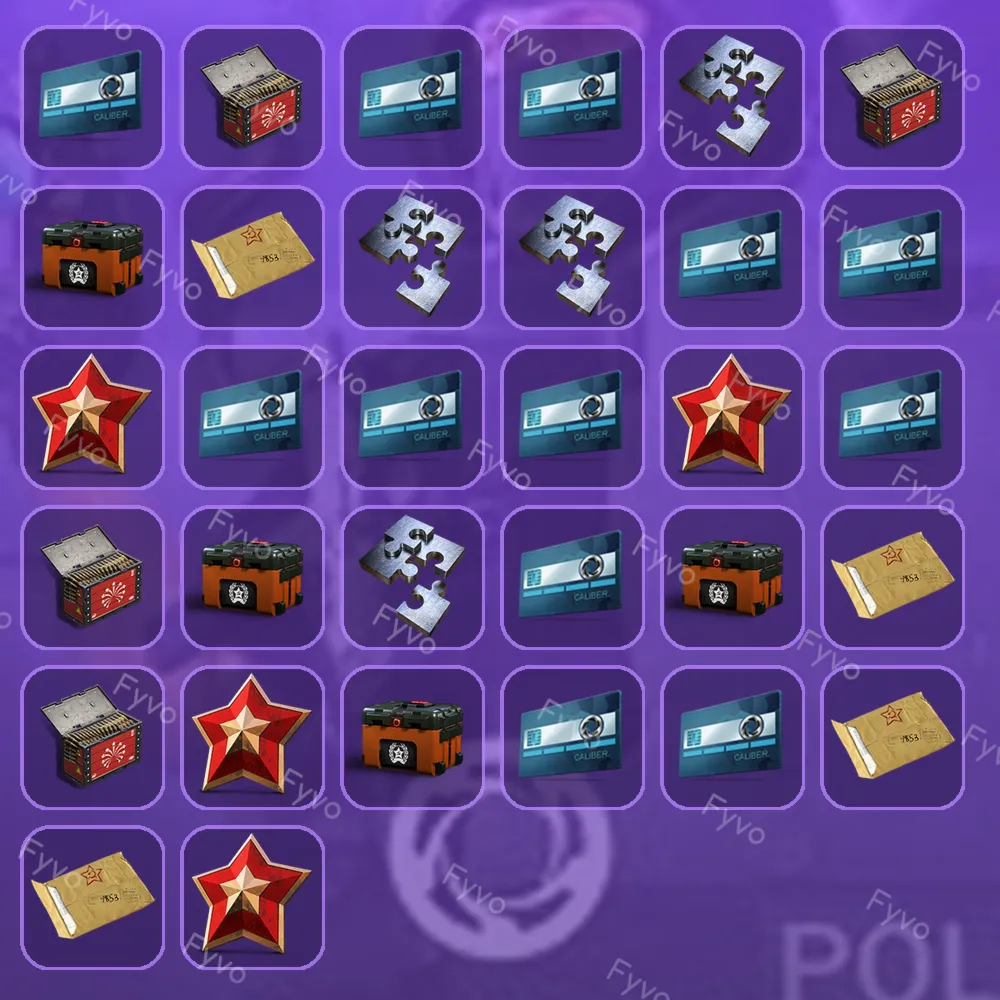 Caliber Twitch Drops 31 Items